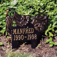 Angel-Dog  Standard Lawn Memorial Marker 11.75 x 12.5" 