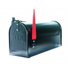 Post Mounted Mailbox  Traditional Curbside T1 Rural Mailboxes Black