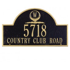 Monogram Golf  Arch Standard Wall Plaque 15.75"  x 9.25" 