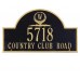 Monogram Golf  Arch Standard Wall Plaque 15.75"  x 9.25" 