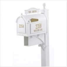 Ultimate  Whitehall Mailbox  Package - White