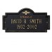 Arlington Standard Wall Memorial Marker 17" x 9" 