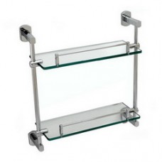 3900 Series -Solid Brass  Double Glass Shelf