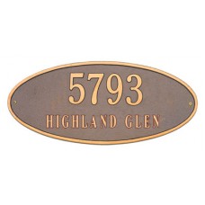 Madison Oval Standard Wall Plaque 17.5"  x 7.75" 