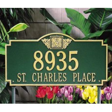 Monogram Estate Lawn Plaque23.25 x 12.25" 