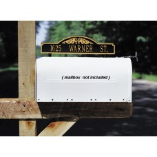 Two-sided Mailbox Address Scroll Marker  14.34"  x 3.5" 