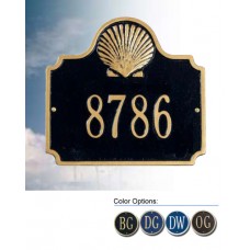 Conch Standard Wall Address Plaque 10.75" x 10" 