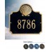 Conch Standard Wall Address Plaque 10.75" x 10" 