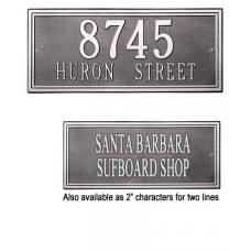 Double Line Standard Wall Plaque  13"  x 7.25" 