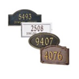 Classic Metal Address Plaques