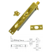 Solid Brass Flush Bolt in Bright Brass( for wood doors )