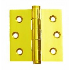 2.5 inch x 2.5 inch x 2mm Residential Solid Brass Door Hinge