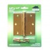 3.5" x3.5" x2.0mm  Square Corner  Brass Hinges