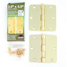 50 Pairs Bright Brass Finish 1/4"  Corner Steel Hinges