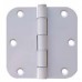 100 Pieces White Paint 1/4"  Corner Steel HInges