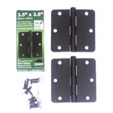 3.5"  x 3.5" x2.2mm Residential Steel Hinge 1/4"  Radius PIECE