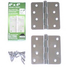 4"  x 4" x2.2mm Residential Satin Chrome Finish Steel Hinges