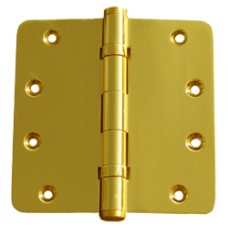 4 inch x 4 inch x 2.5mm  Solid Brass Door Hinges