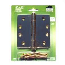 4 inch x 4 inch x 2.5mm  1/4"  Radius Brass  Hinges