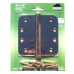 4 inch x 4 inch x 2.5mm  5/8"  Radius Brass  Hinges