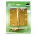 4.5inch x 4.5inch x 2.5mm 1/4"  Radius Solid Brass Hinges