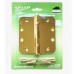4.5inch x 4.5inch x 2.5mm 5/8"  Radius Solid Brass Hinges