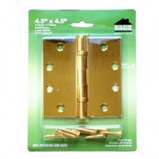 4.5inch x 4.5inch x 2.5mm  Solid Brass Hinges