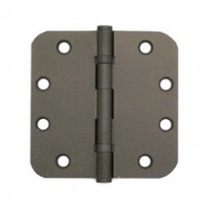 4 inch x 4 inch x 3.0 mm 5/8"  Radius Solid Brass Hinges