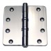 4 inch x 4 inch x3mm Commercial Solid Brass Door Hinge