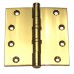 4 inch x 4 inch x3mm Commercial Solid Brass Door Hinge