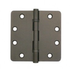 4.5inch x 4.5inch x 3.3mm 1/4"  Radius Solid Brass Hinges