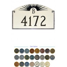 SUNFIRE Monogram Address Plaque 10-1/4" x 16"