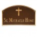 Prestige Arch with Rugged Cross Plaque 15.5" x 10.25" 