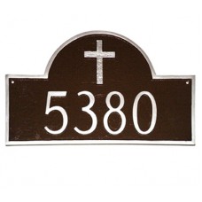 CLASSIC ARCH WITH RUGGED CROSS Plaque 16.5" x 10.25" 