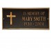 RUGGED CROSS MEMORIAL- In Memory of 15.75" x 7.25" 